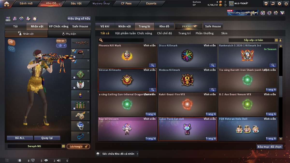 shop acc cf uy tin gia re
